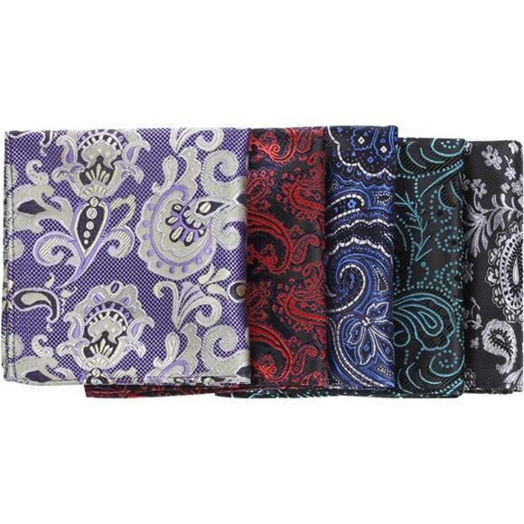 28 Pack Pocket Squares for Men Men's Handkerchief Mens Pocket Squares Set - Picture 5 of 7